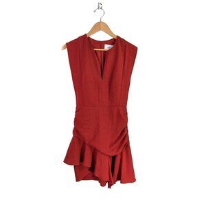 ba&sh Layered Burnt Orange Sleeveless Dress size 6